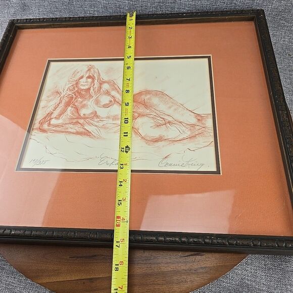Vintage Lithograph Print by Connie King "Erica" Ltd Ed 147/375 Mat & Frame 17x20 - Picture 7 of 8